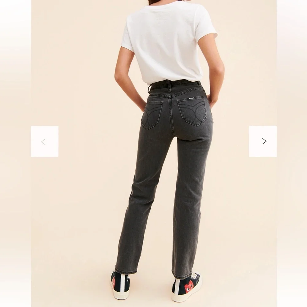 Rolla's Original High Rise Straight Jean - Black 27
